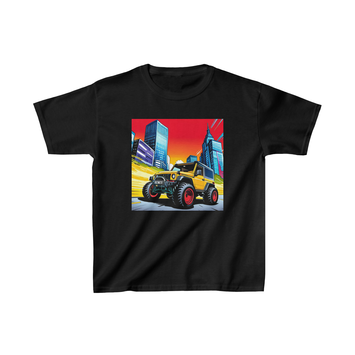 Kids Ride-On Jeep Heavy Cotton TShirt - Image 5